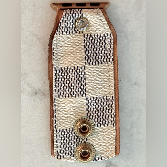 Spark*l Bands Louis Vuitton Damier Azur Bow Band, XS, Apple Watch Band 38/40mm - Picture 7 of 15